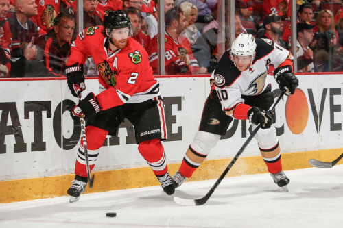 Blackhawks Defenseman Duncan Keith has been making life difficult for Anaheim. (Bill Smith – NHLi via Getty Images)