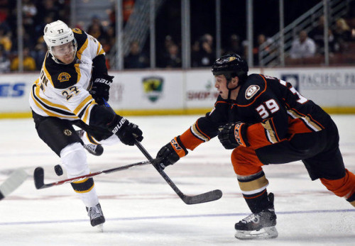 The Bruins said goodbye to Dougie Hamilton, but added former Ducks LW Matt Beleskey. (Lenny Ignelzi - AP)