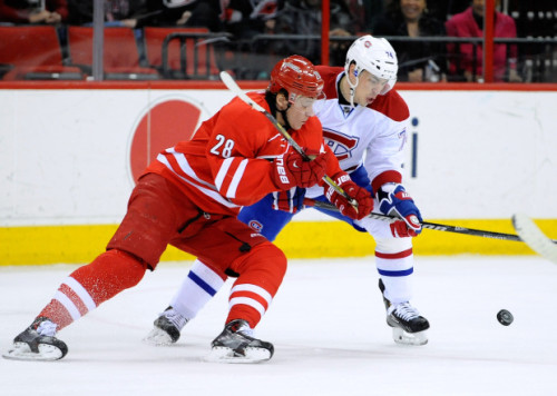 The Habs are hoping Alexander Semin can provide some goals for their mediocre offense. (Grant Halverson – Getty Images)