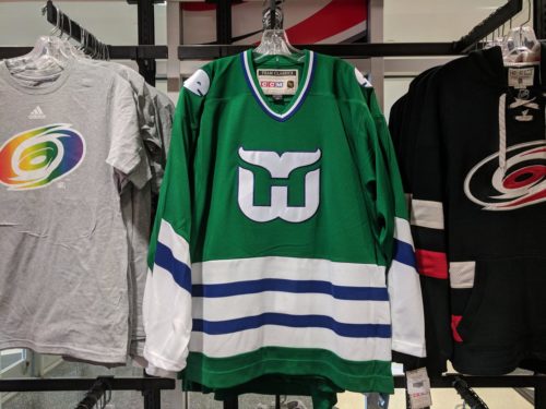 hartford whalers jersey history