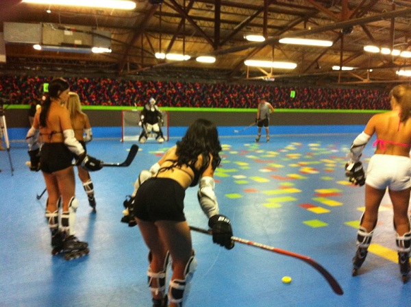 The Bikini Hockey League Pretty in black and blue