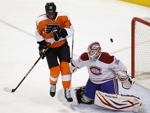 Flyers Simmonds Sidelined with Injury
