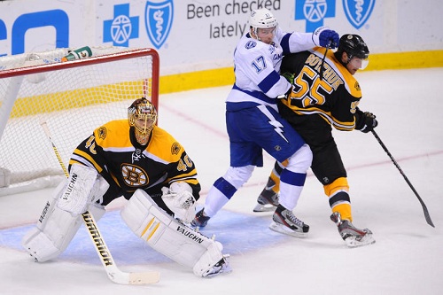 Rask Brilliant in Bruins Shutout of Lightning