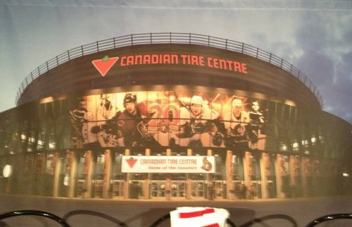 Scotiabank Place out, Canadian Tire Centre In