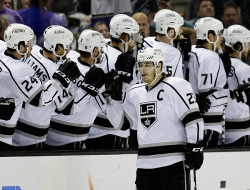 Dustin Brown Lifts The Stanley Cup, Chills., By LA Kings