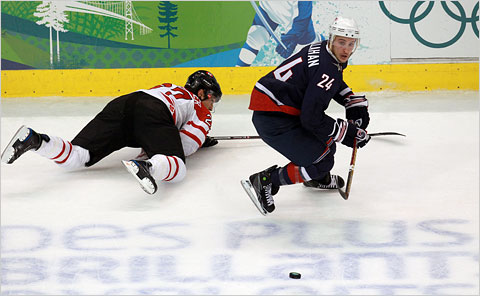 Ryan Callahan skates by Team Canada