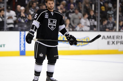 Brad Richardson, seen here as a member of the L.A. Kings in January of 2013, signed as a free agent with the Vancouver Canucks on Friday.  Harry How/Getty Images