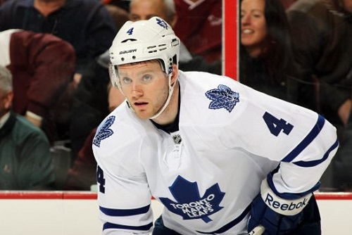 After staying away from training camp and the pre-season, Cody Franson got his way and signed a one-year deal with the Toronto Maple Leafs. The team had been angling for a multi-year contract. credit: Len Redkoles / GETTY