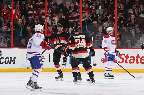 Sens win 4-1 in First Rematch with Canadiens since Last Season's Playoffs