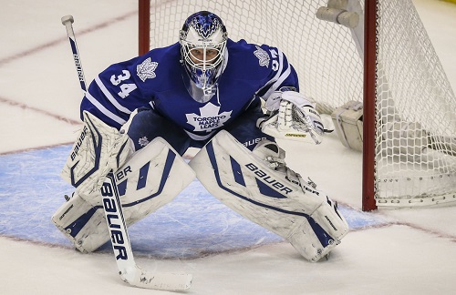 James Reimer edged out the Washington Capitals and got the W for the Leafs.  Credit: David Cooper/Toronto Star