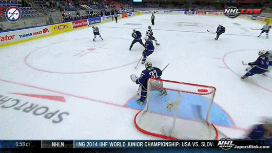 Close call for Gillies in the 1st period