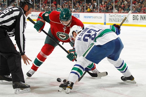 Canucks will look to get there 8th straight win in Minnesota tonight.  Credit: Jeff Vinnick/Getty Images