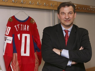 Vladislav Tretiak, one of the best goaltenders in the history of hockey, turned 60 in April 2005. (Photo by Jani Rajamäki / Europhoto)