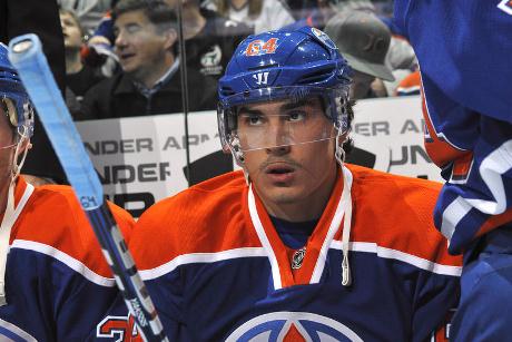 Edmonton Oilers forward Nail Yakupov. (Photo by Andy Devlin, Getty Images)