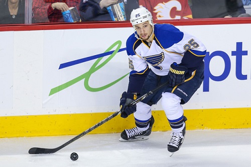 Chris Stewart is rumored to be coming back to the Rangers if Callahan were heading to St. Louis. (Photo by USATSI)