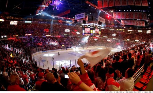 Joe Louis Arena being prepared for - The Detroit Line