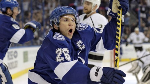 The Rangers have acquired long time Lightning start Martin St. Louis for Ryan Callahan. (Photo by Chris O’Meara  - AP)