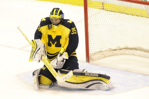 A 63-save performance by Zachary Nagelvoort against Penn State prevented a Big-10 blowout. (NCAA)