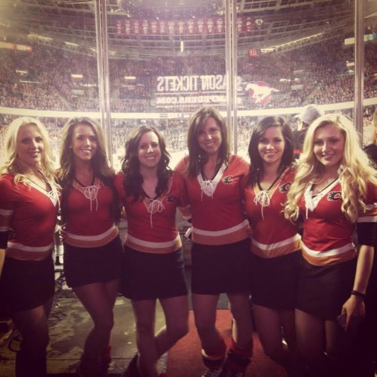 The Calgary Flames Ice Girl Crew