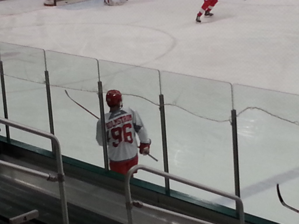 Axel Holmstrom, Detroit's 7th round selection (196th) in the 2014 draft.