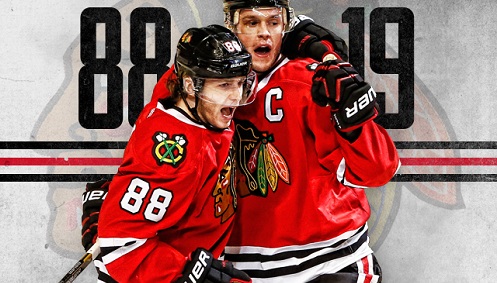 Patrick Kane and Jonathan Toews - Los Angeles Times