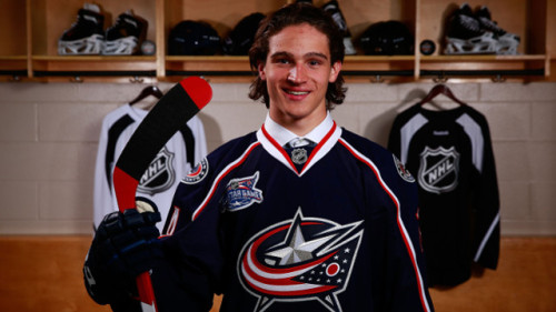 Columbus Blue Jackets - Sonny Milano: Class of 2014 Yearbook Quote: “Hannah  Montana said nobody's perfect, but here I am.”