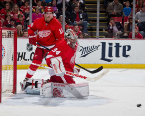 Petr Mrazek prepares to make a stop against the Ottawa Senators on March 31st. He would save 33 of 34 shots. (Photo by Dave Reginek/NHLI via Getty Images)