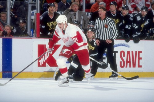 Sergei Fedorov was a force in both ends of the rink. (CBS Detroit)