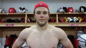 Defenseman James DeHaas at the Red Wings annual Prospect Development Camp in Traverse City. July 5, 2015. (Photo by Author)