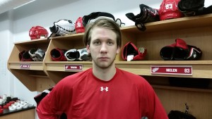 Forward Hampus Melen at the Red Wings annual Prospect Development Camp in Traverse City. July 5, 2015. (Photo by Author)