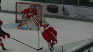 2015 first round selection Evgeny Svechnikov follows through on his shot. (Photo by Author)