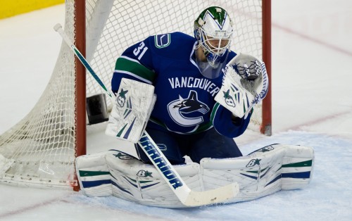 Eddie Lack will get a chance to start in Carolina in 2015. (AP Photo/The Canadian Press, Darryl Dyck)