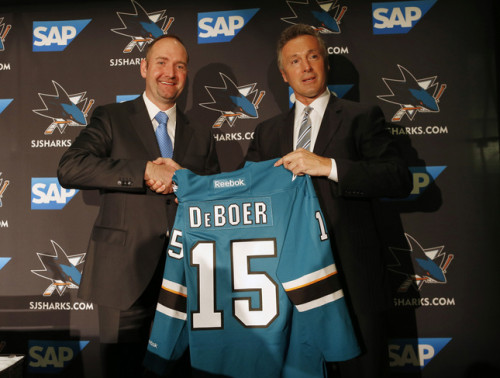 Peter DeBoer gets a fresh start in the Western Conference. (Gary Reyes/Bay Area News Group)