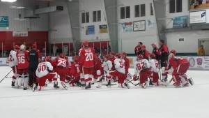 Team Lindsay's on-ice practice on Sunday, September 20, 2015. (Photo by Author)