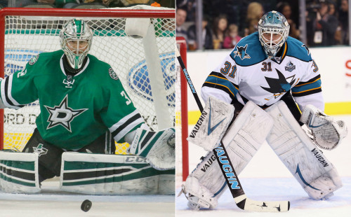     Antti Niemi will be sharing the Dallas crease with Kari Lehtonen in 2015. (Jerome Miron – USA Today Sports)