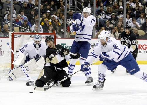 Phil Kessel could be calling Chris Kunitz and Sidney Crosby linemates in 2015. (Charles LeClaire – USA Today Sports)