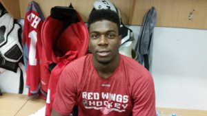 Forward Givani Smith was drafted 46th overall by the Detroit Red Wings in the 2016 NHL Entry Draft. (Photo by Author)