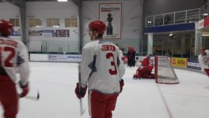 Nick Jensen at Red Wings Training Camp. September 25, 2016. Traverse City, MI (Photo by Author)