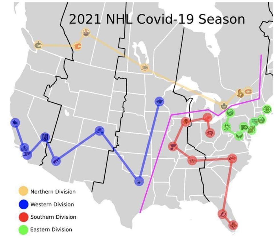 NHL Realignment: New Divisions Drawn To Ease Time Zone Conflicts