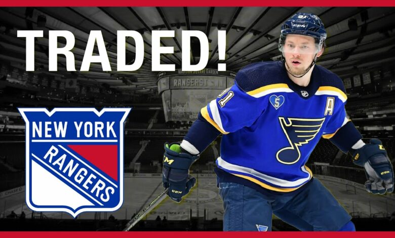 The Blues traded Vladimir Tarasenko Thursday to the New York Rangers