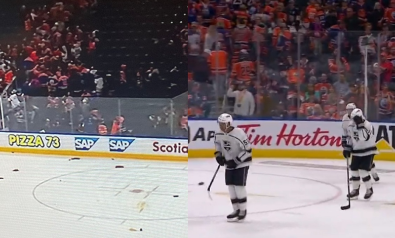 Vancouver Canucks Fan Throws Jersey Onto The Ice After Buffalo Sabres Goal  